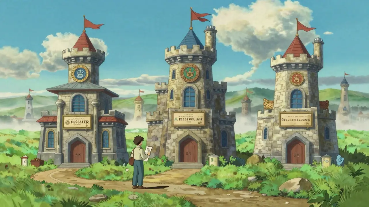 Established exchange buildings on solid foundation